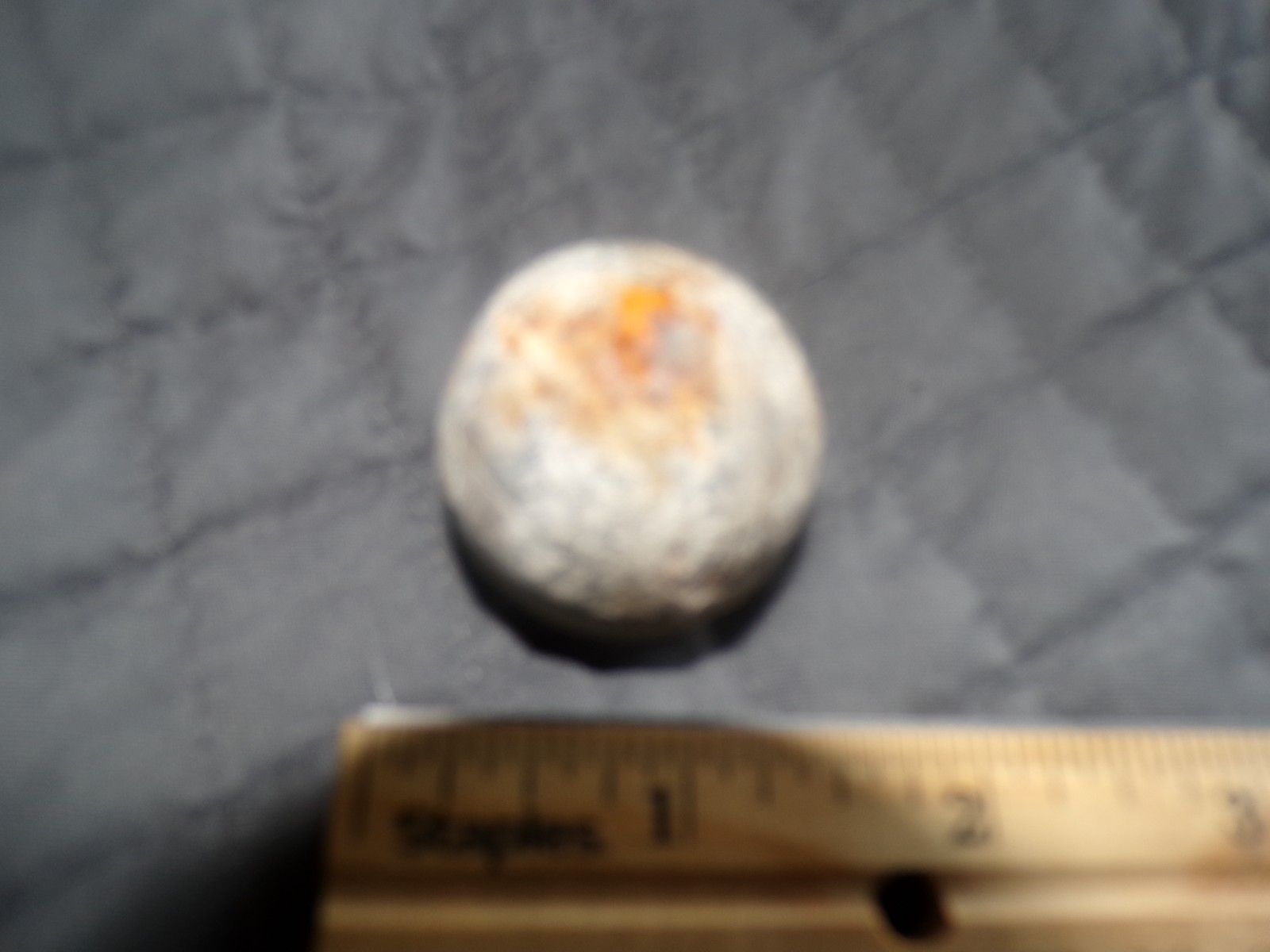 SPANISH 4 POUNDER CANNON GRAPE SHOT BALL,1715 TREASURE FLEET, AMELIA, ISLAND FL