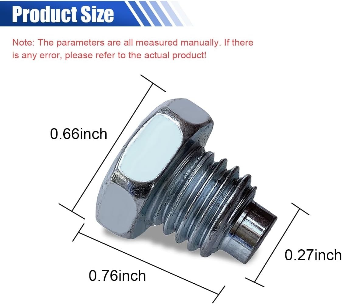Car Floor Jack Handle Bolts, 3 Ton 4 Horizontal 4PCS, Silver