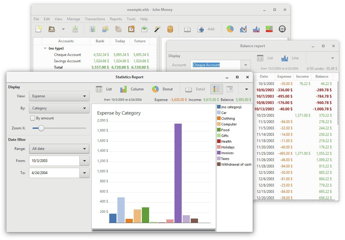 Finance & Budgeting Software on USB – Expense Tracking, Bank Import, Easy Setup