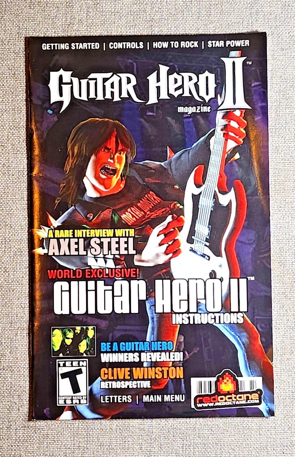 Guitar Hero II Instruction Manual Only - PS2 PlayStation 2