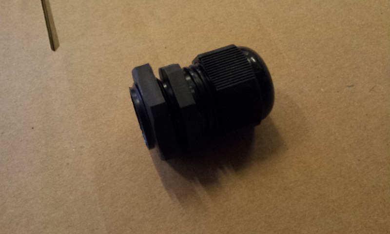 10 pieces cable gland PG 11 black ETPG11-S