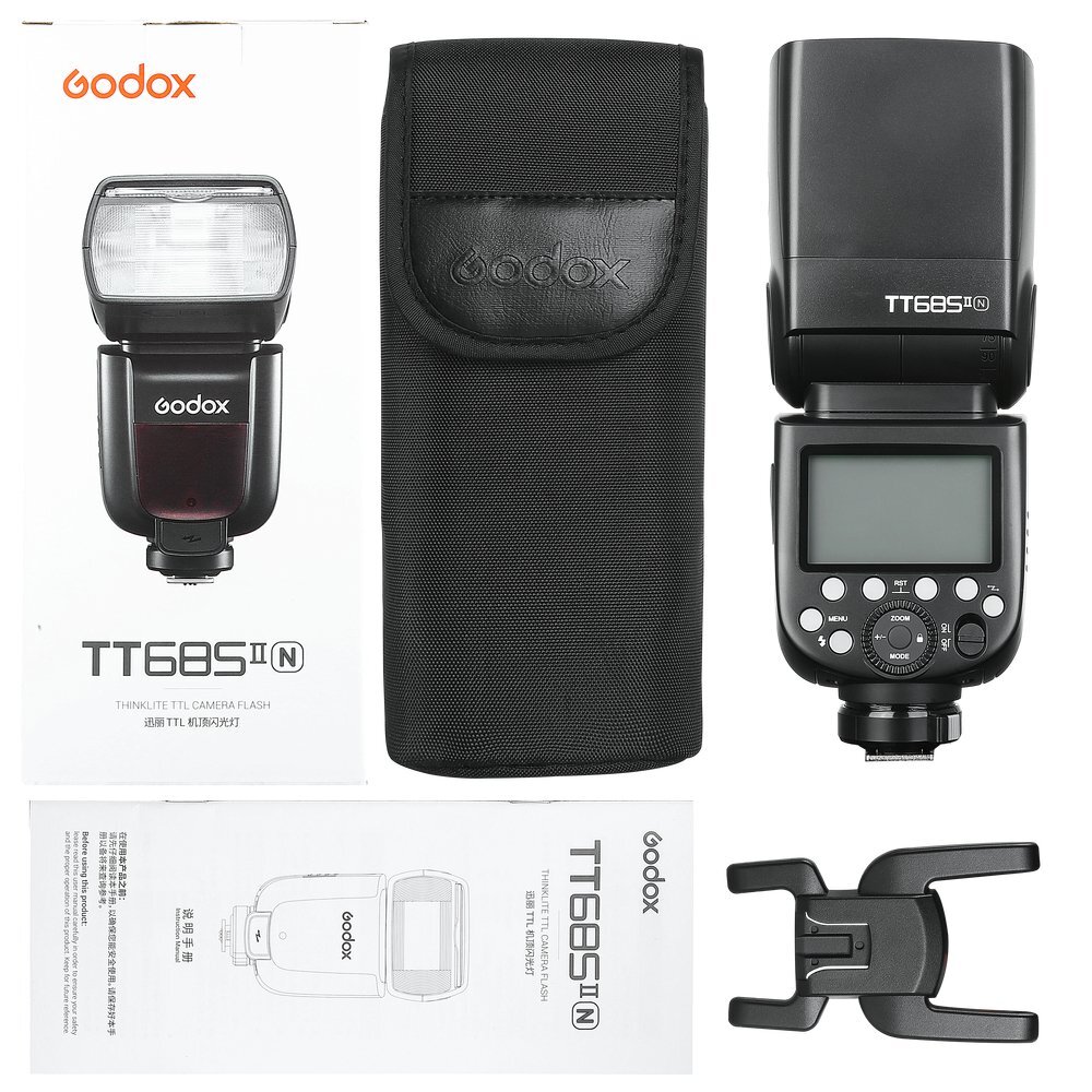 US Godox TT685II-N  Upgrade 2.4G TTL HSS 1/8000s Speedlite Flash Light For Nikon