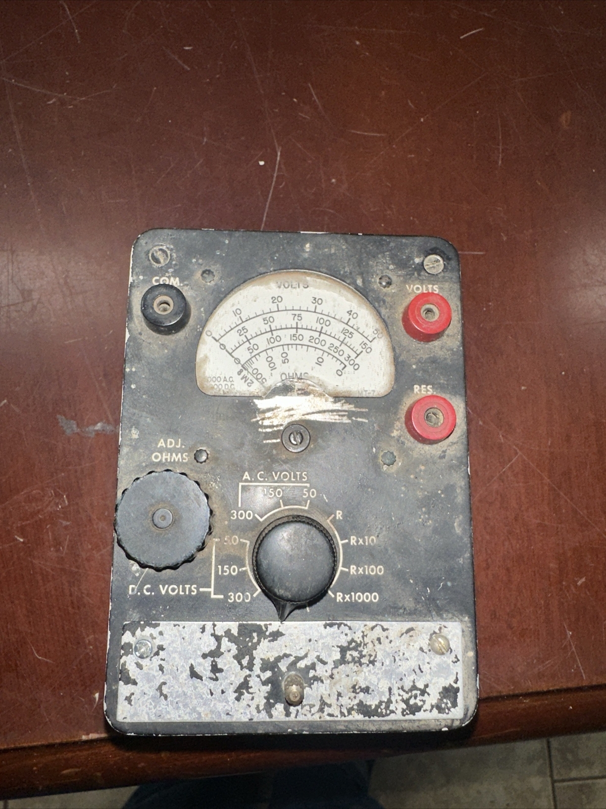 Vintage IBM Voltmeter OHM Meter Model MT-7 Multimeter Untested Rare