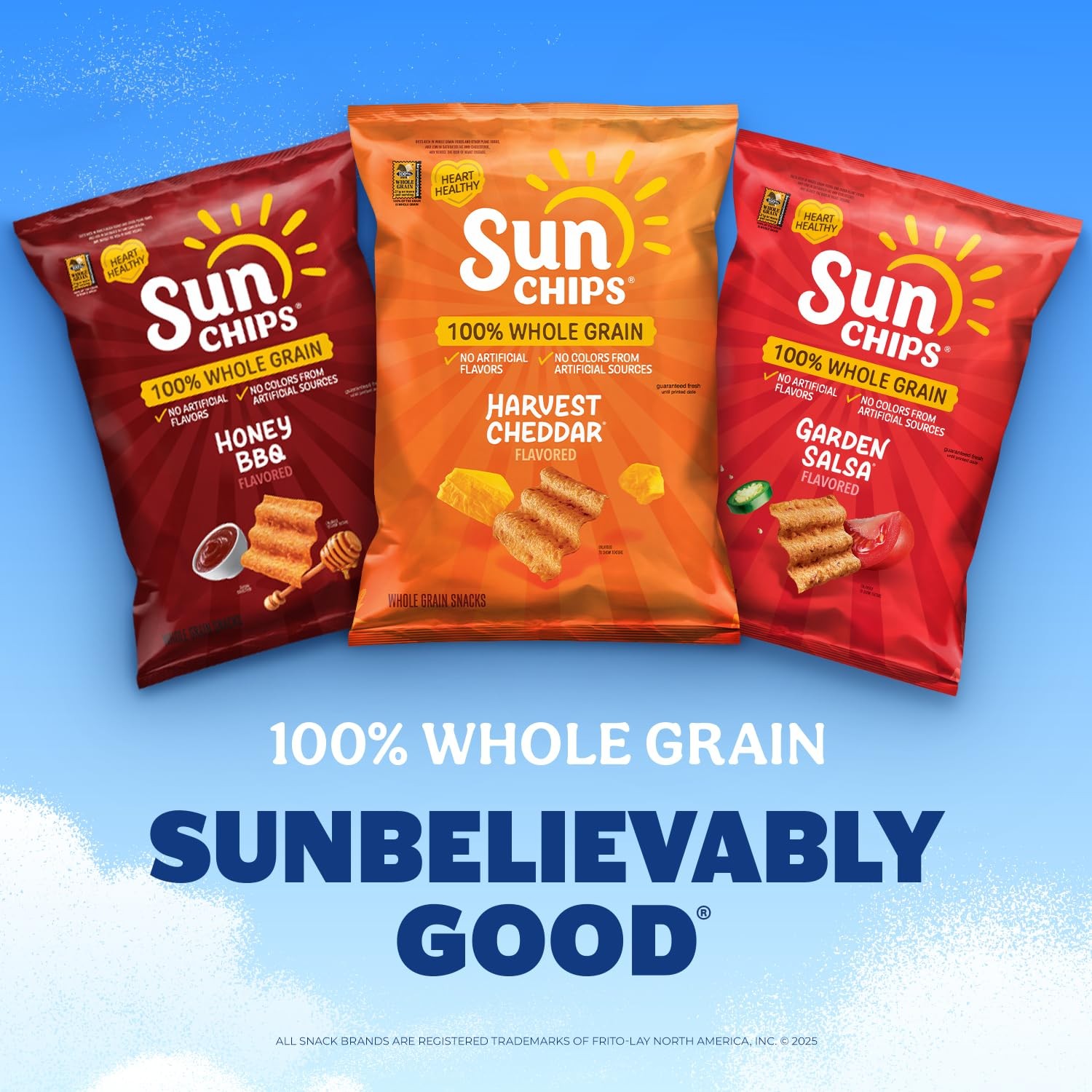 SunChips 100% Whole Grain Chips, Variety Pack, 1 oz 21 Count (Pack of 1)