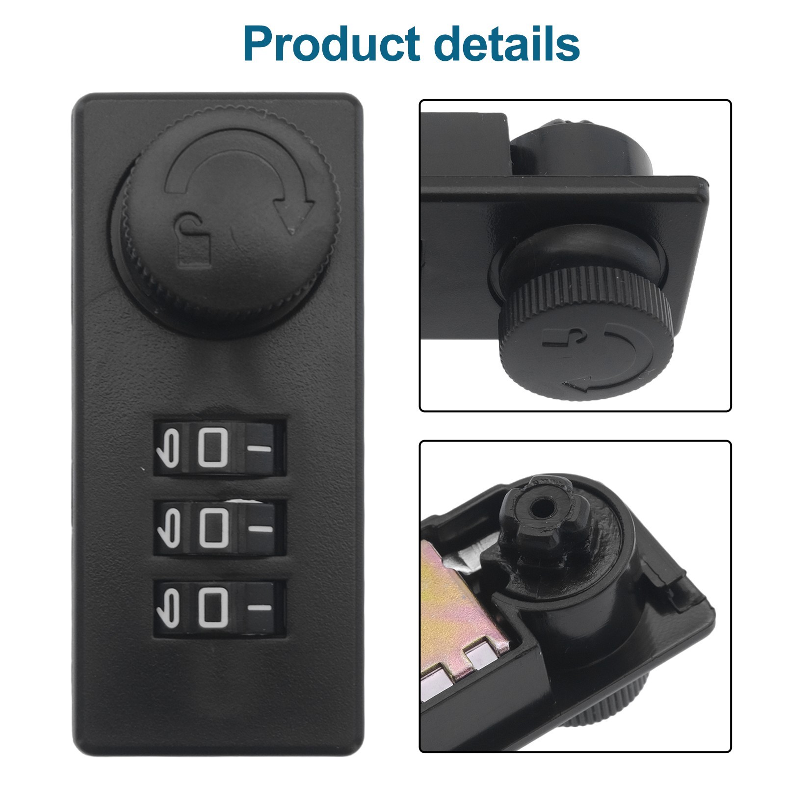 3 Digit Combination Password Drawer Lock Office Cabinet LocksSecurity Lockset