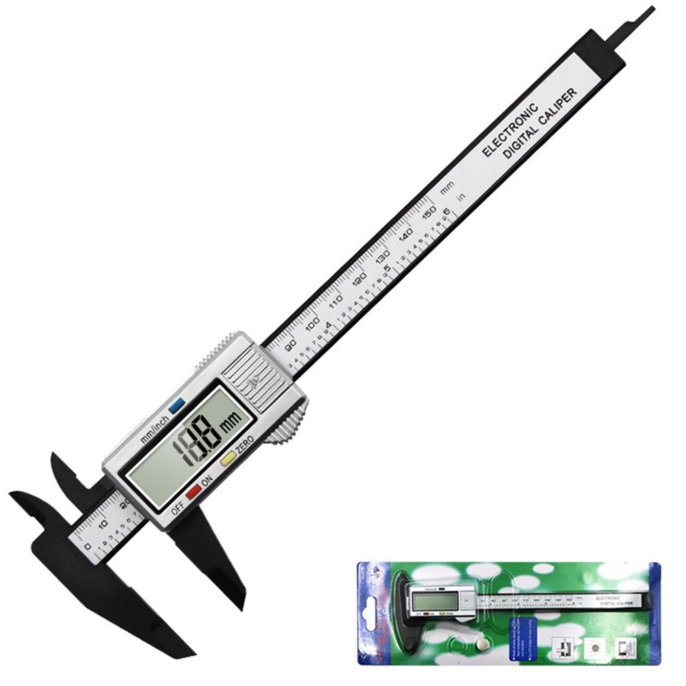 Plastic 150mm Digital Vernier Caliper Micrometer Measure Tool Gauge Ruler