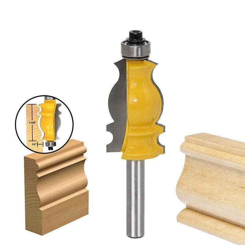 8mm Shank Architectural Cemented Carbide Molding Router Bit Trimming Woodwork