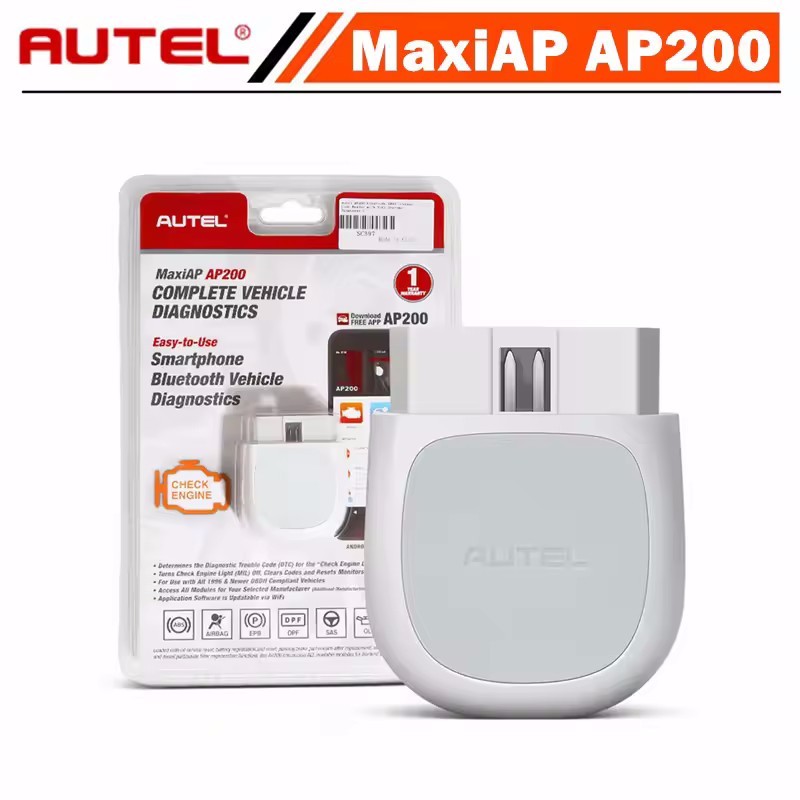 Autel MaxiAP AP200 Bluetooth OBD2 Scanner Code Full System Diagnostic TPMS IMMO