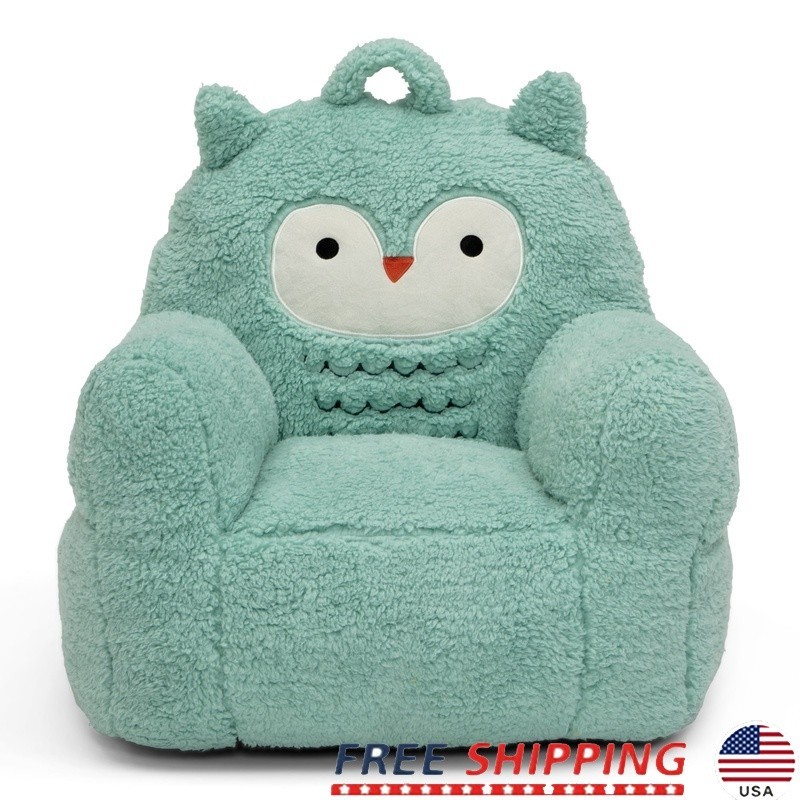 Cozy Plush Toddler Chair Soft Foam Seat Lightweight Comfortable Kids Armchair US