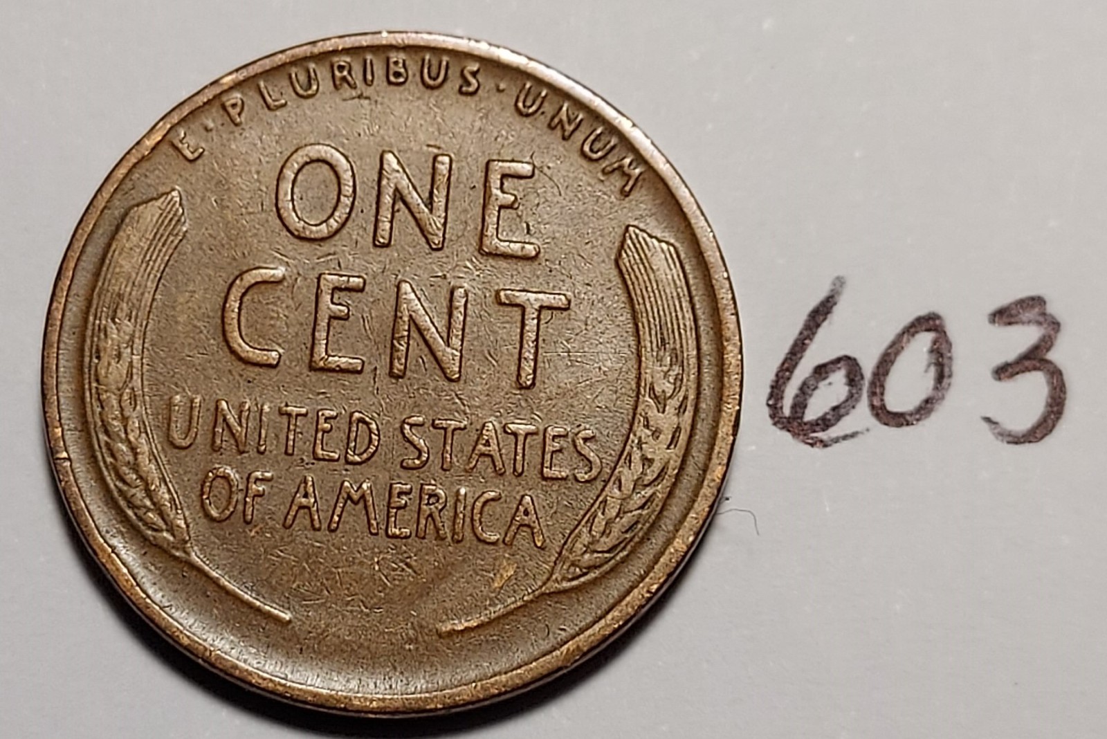 1933 Lincoln Wheat Cent #603