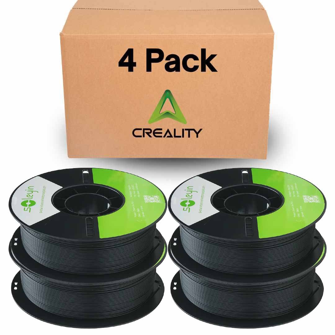 Creality Soleyin Ultra PLA Filament 4 Pack 1.75mm Black 1kg 3301010608