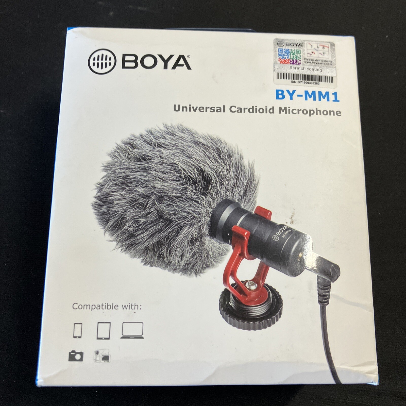 BOYA BY-MM1 UNIVERSAL Cardioid Shotgun Microphone Nikon Canon DSLR Smart Phones!
