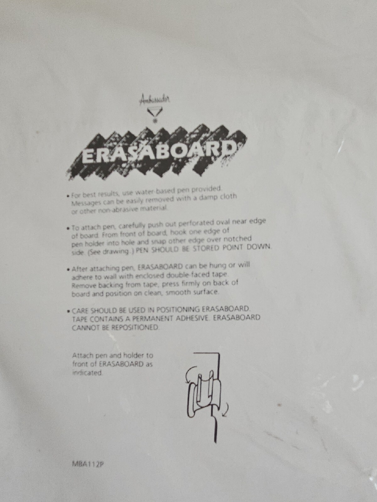 RARE Hallmark Erasaboard Memo I Byte apple mouse computer Message Board