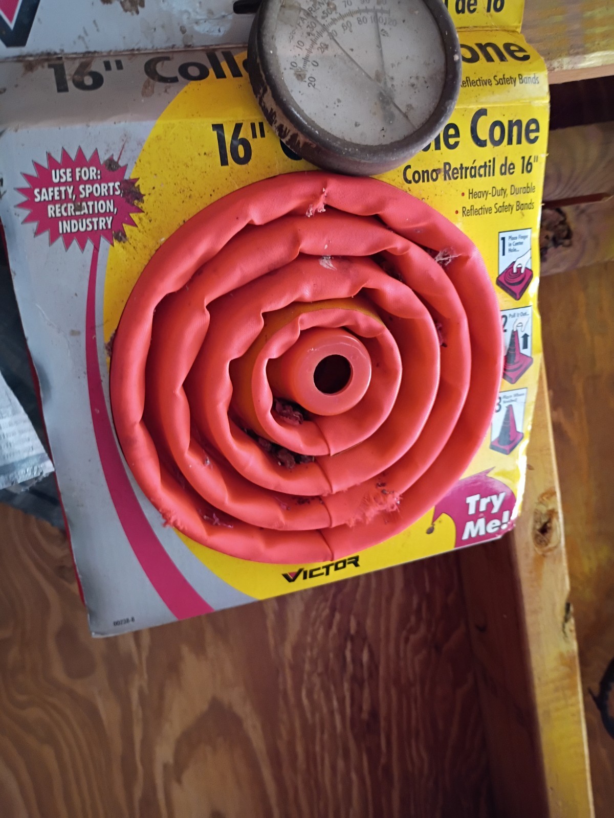 Victor 16 in Collapsible Sport/Safety Cone with Reflective Bands