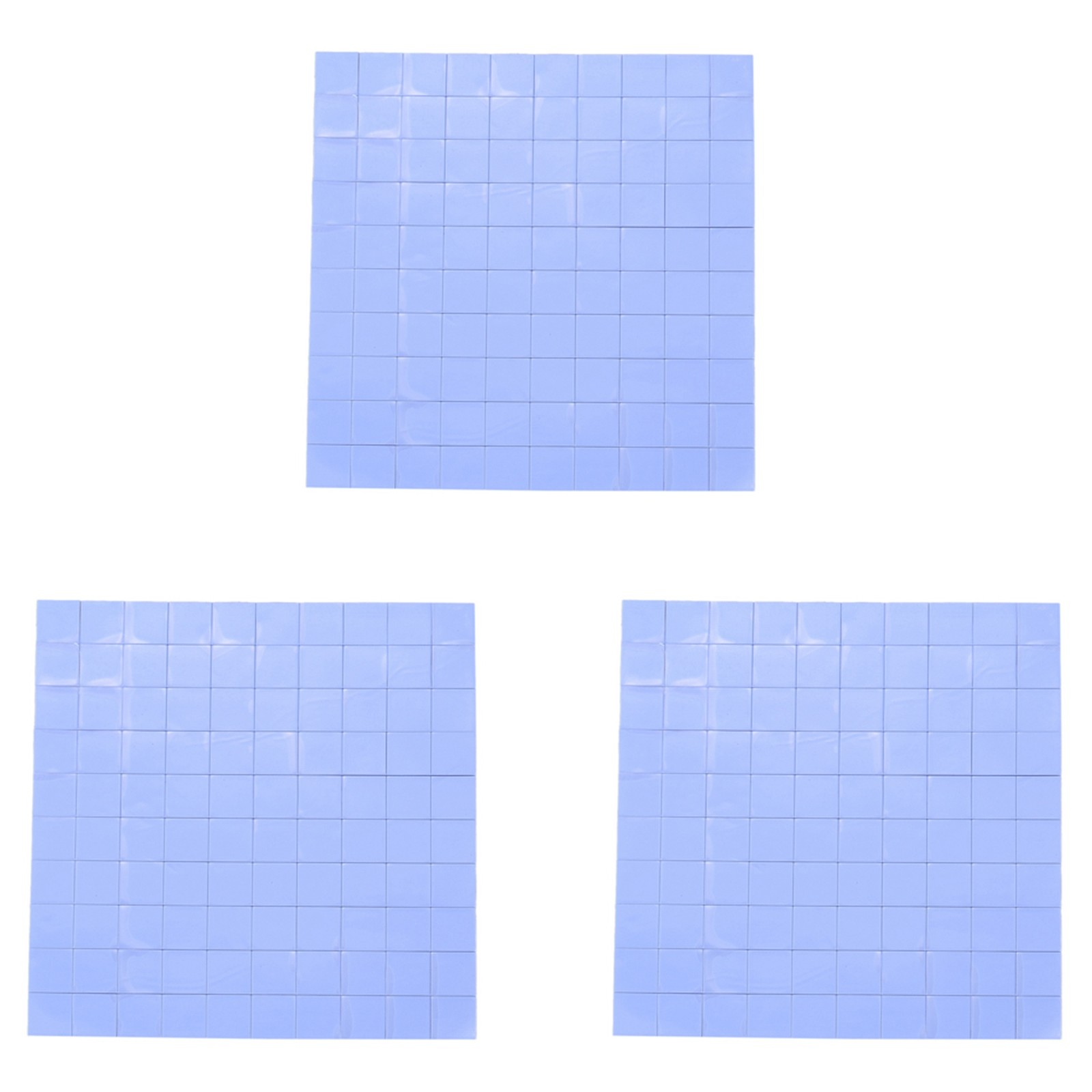 300 Pcs 10X10X1mm Silicone Thermal Pad for Conductive Heat Sink Insulation7636