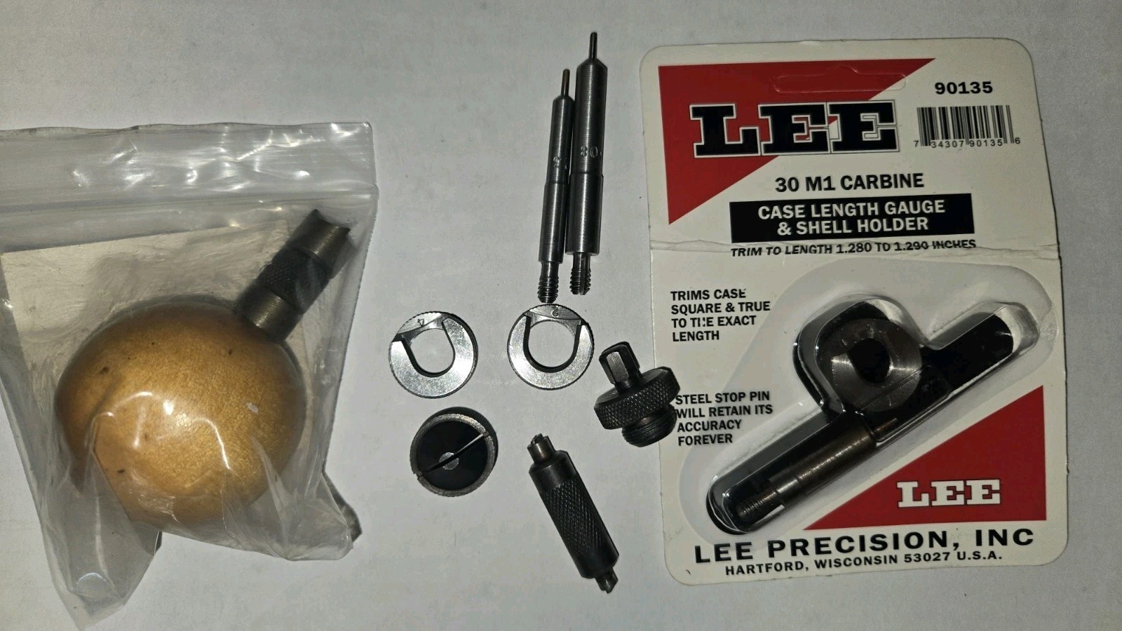 Lee 223, 308, 30 Carbine Case Gauge - Cutter & Lock Stud - Chamfer & Deburring