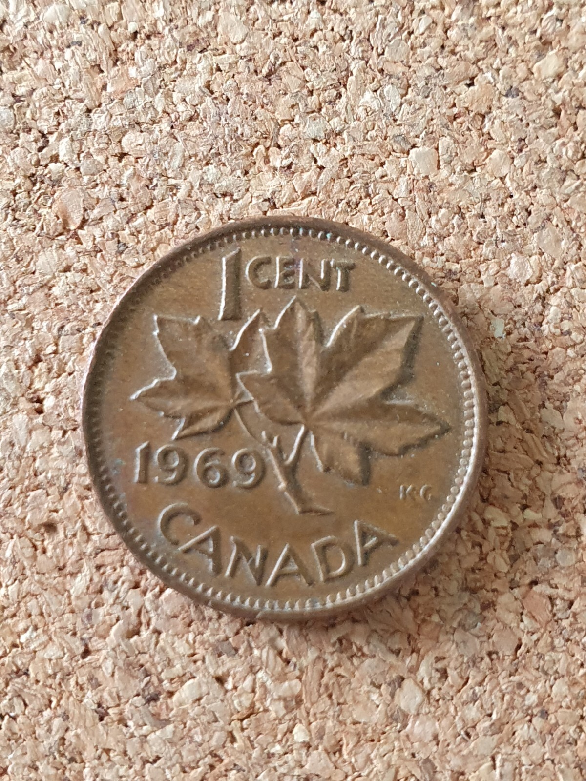 Canada 1 Cent Coin 1969.Circulated.