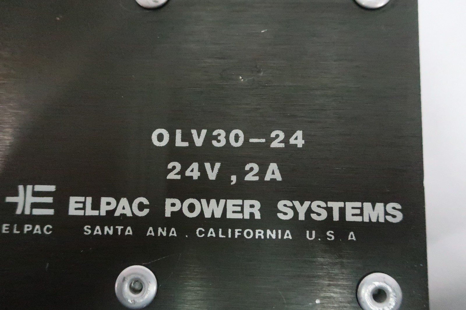Elpac OLV30-24 Power Supply 2a Amp 24v-dc