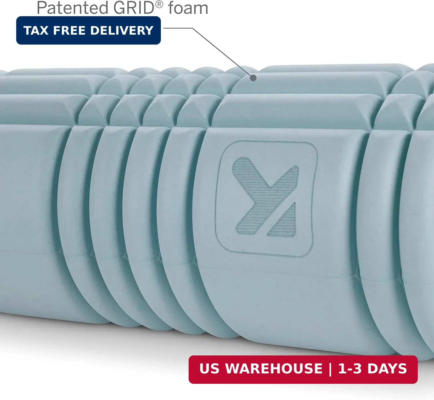 Performance Therapy Grid Patented Multi-Density Foam Massage Roller (80% Recycle