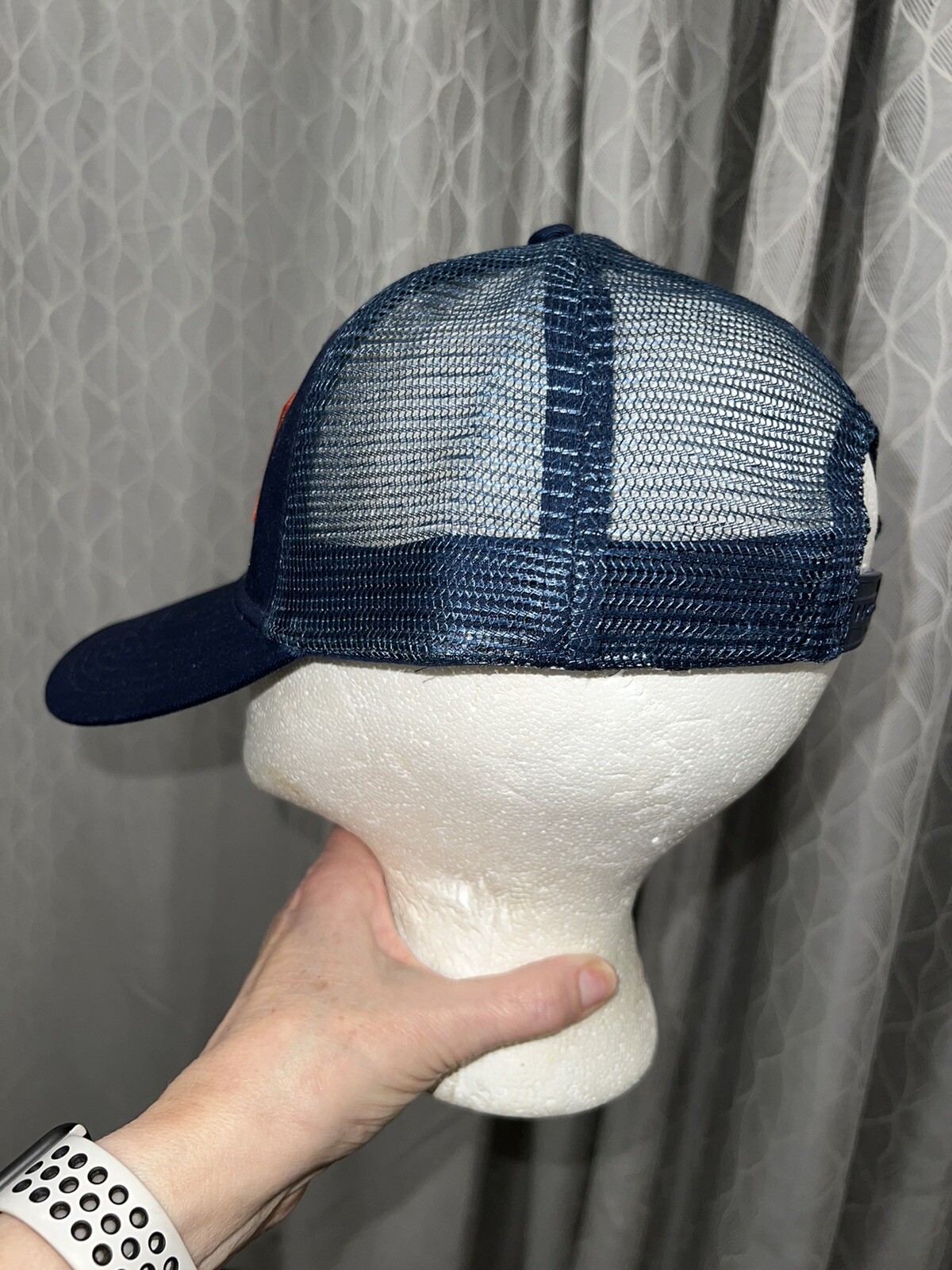 Seb’s Snack Bar Champlain Islands, VT Navy Blue Trucker Hat Cap snapback EUC