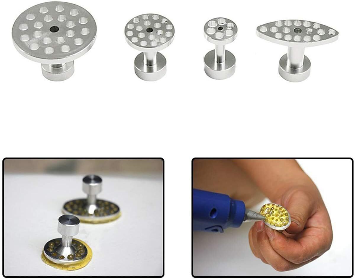 Paintless Dent Repair Tool 4pcs Aluminum Glue Puller Tabs Paintless Dent