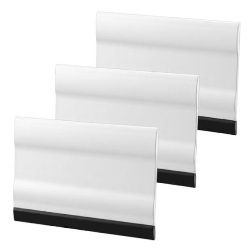 Amabro 3Pcs Mini Rubber Squeegee 3 Inch Small Handheld Window Scraper for Car