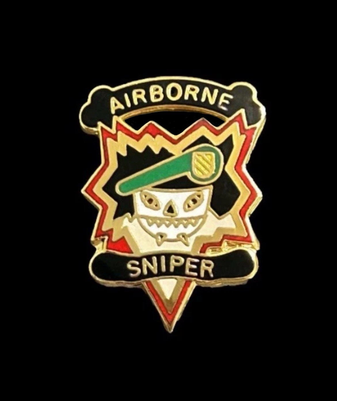 US Special Forces Vietnam Airborne Sniper Pin