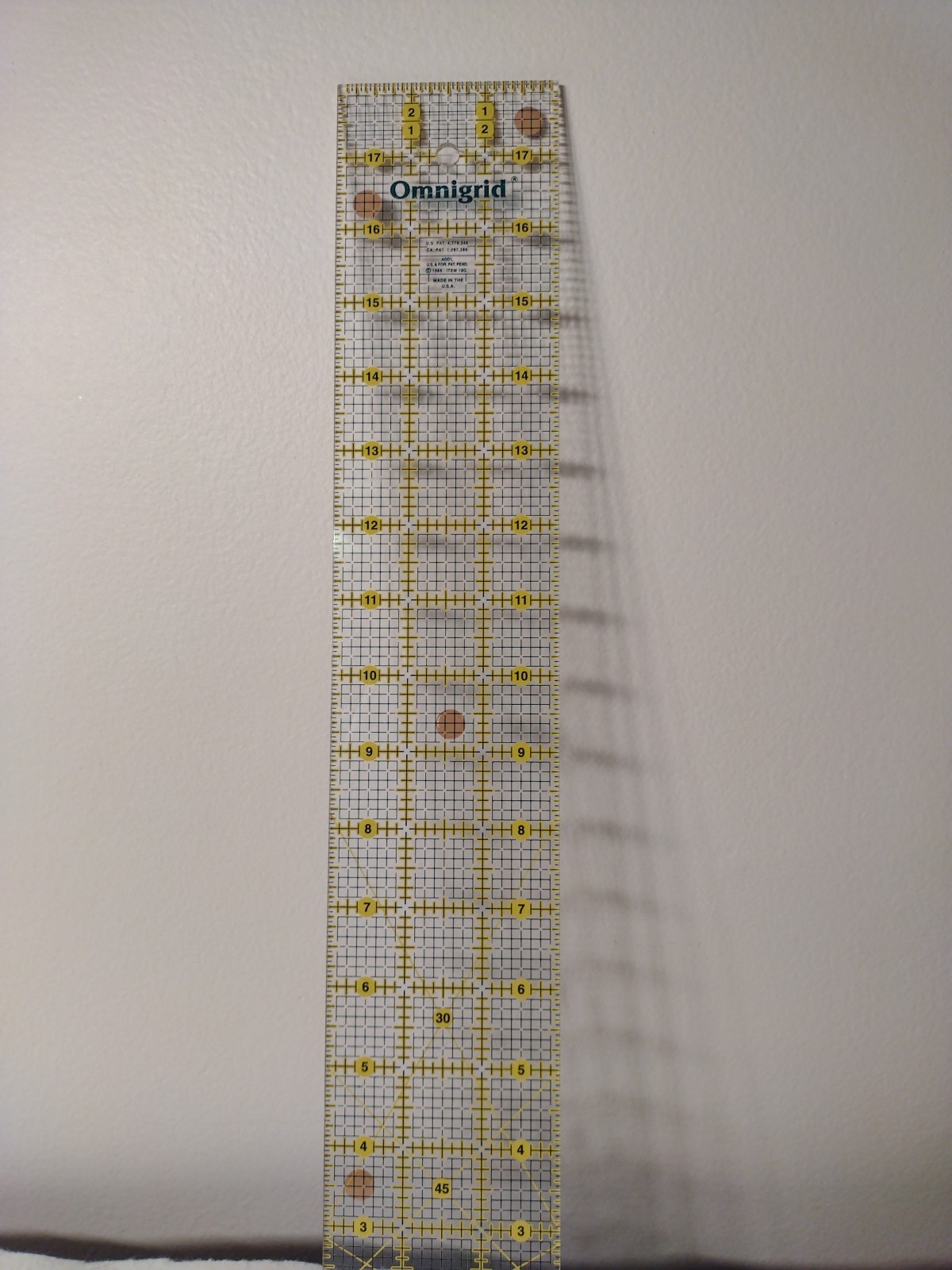 Omnigrid 3 Inch By 18 Inch Angles Ruler