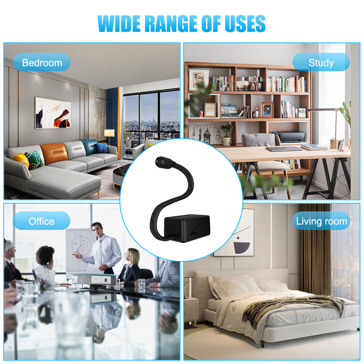 Mini HD1080P WIFI Hidden Nanny Spy DIY Camera Pinhole DVR Wireless Motion Sensor