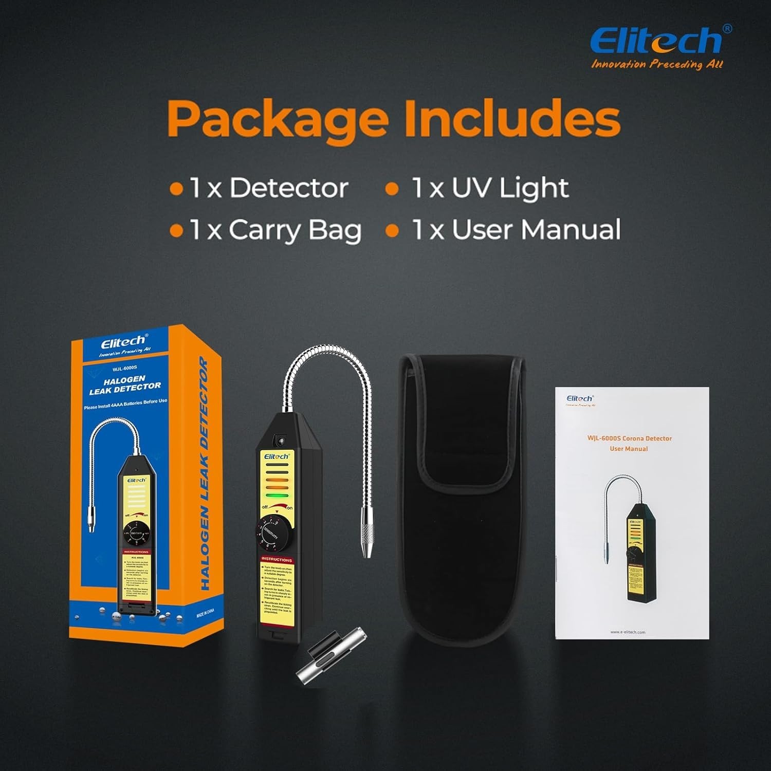 Professional Halogen Refrigerant Leak Detector - Quick Response & Visual Alerts