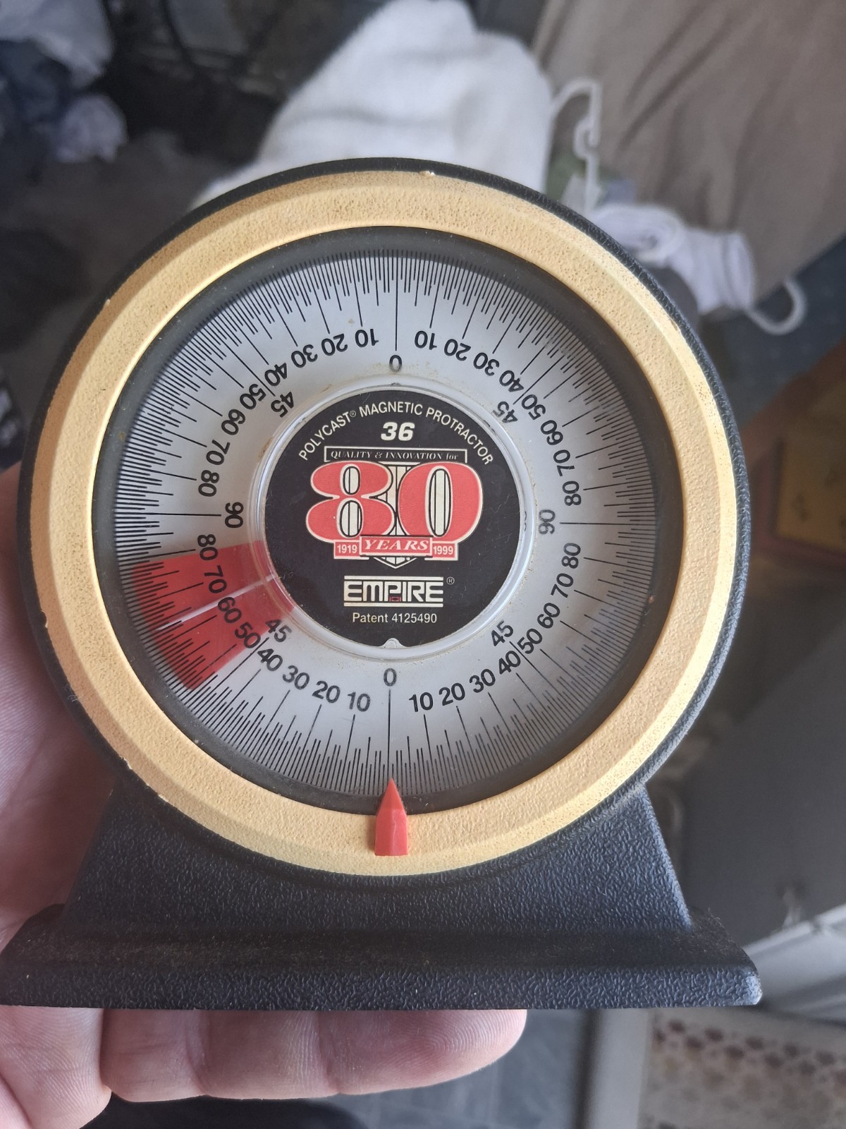 Empire 36 Magnetic Protractor Pitch Angle Calculator