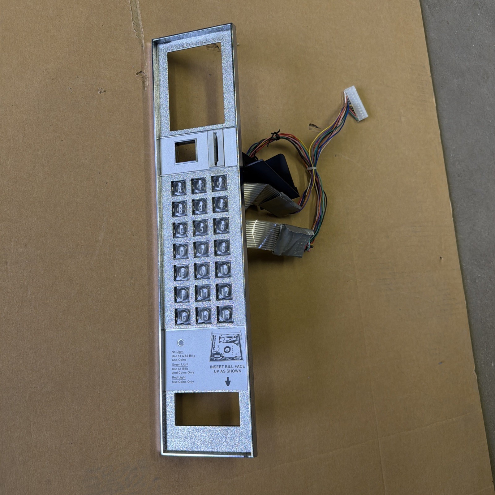 AP Automatic Products Snack Vending Machine Key Pad Validator Bezel 7600 & 6600