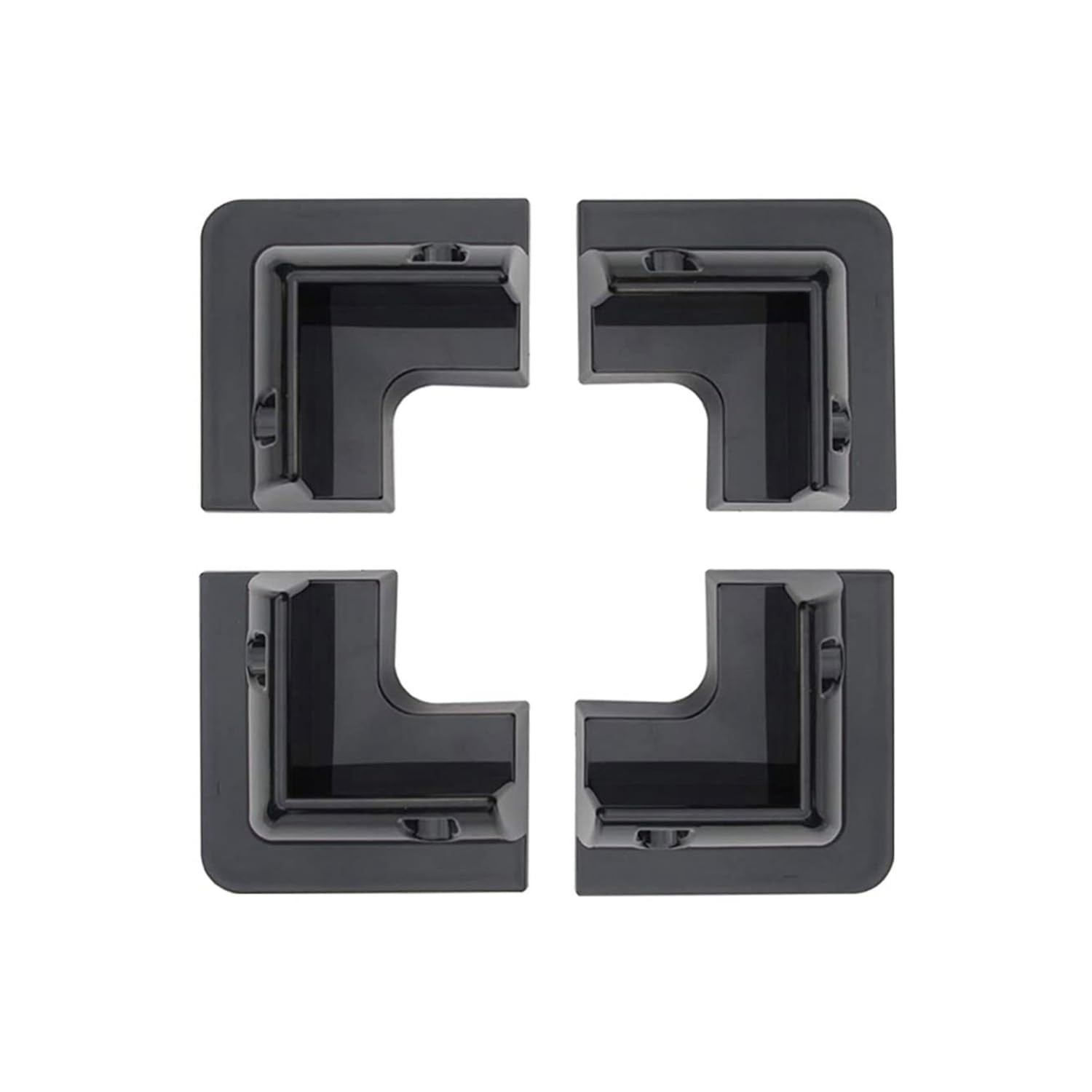 ABS Drill Free Solar Panel Mount 4 Piece (Black) Great for RV's, Vans, Traile...