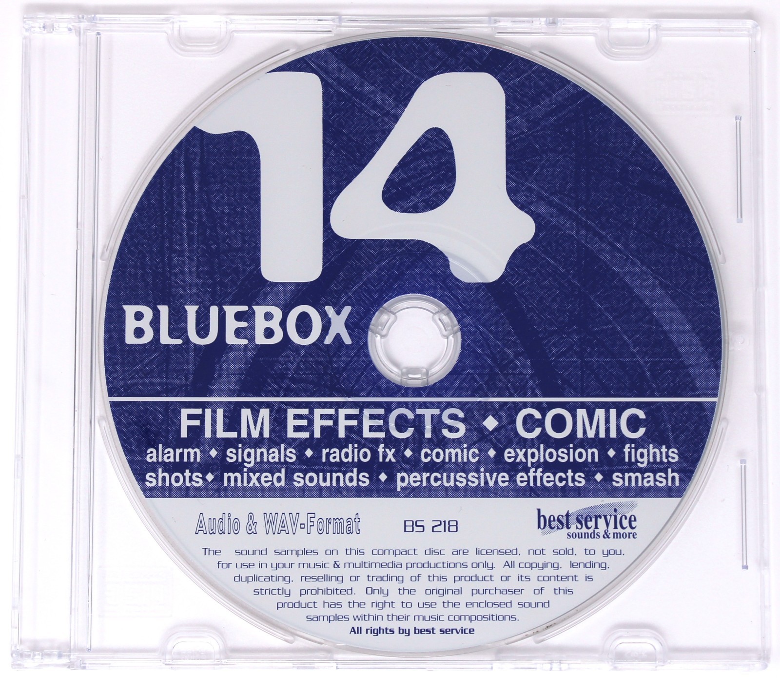 Best Service Blue Box Sound Effects Sample Library/Sampling 17 CD Set