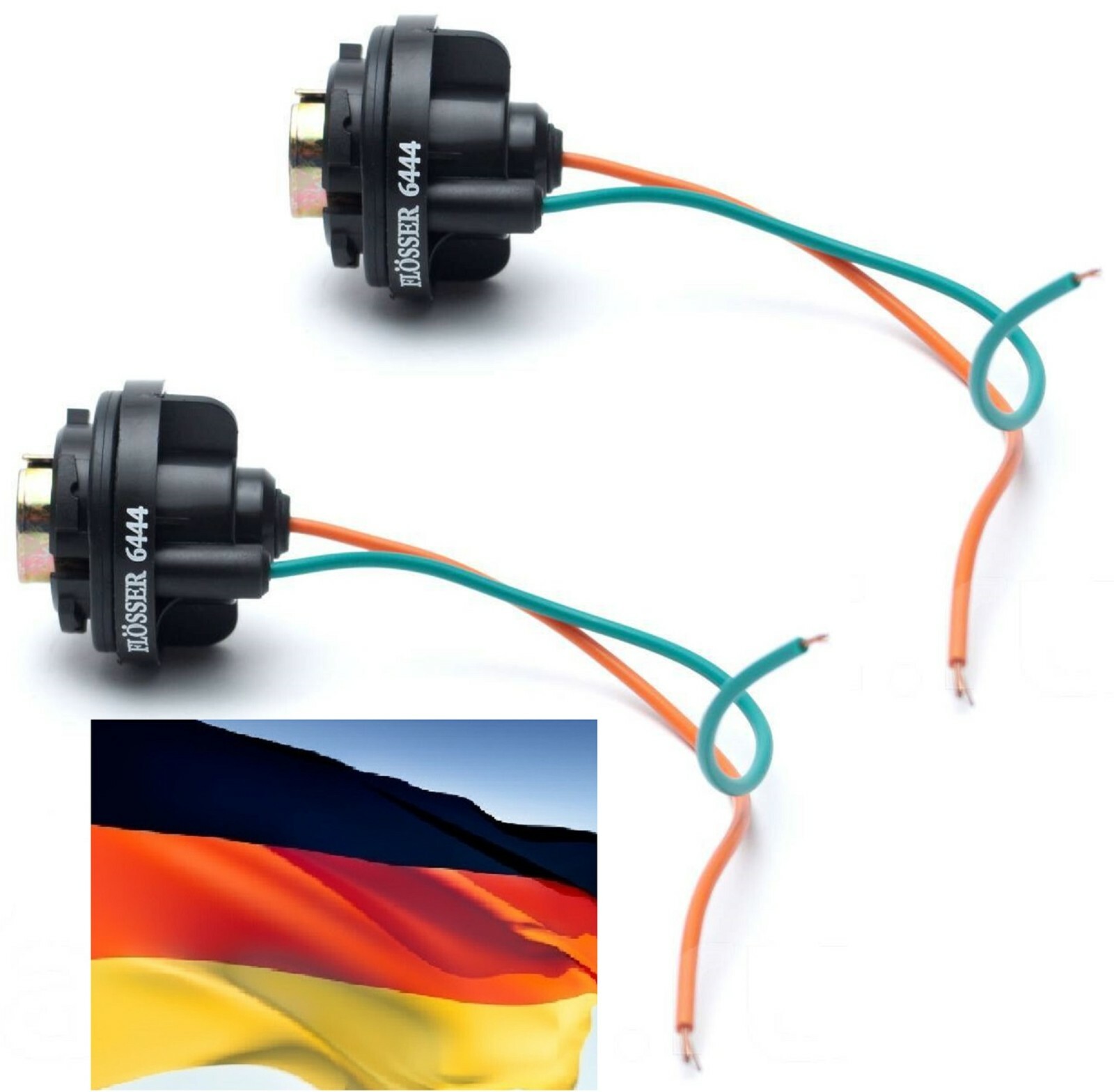 Flosser Pigtail Wire 6444 Female Socket 1156 Two Harness Back Up Reverse Light
