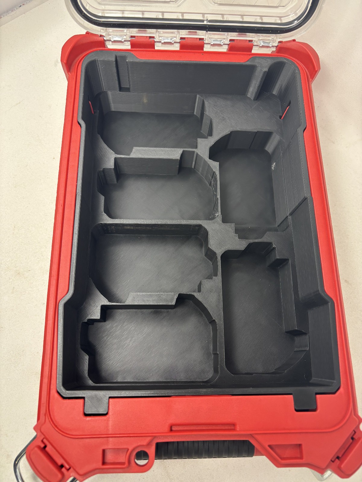 Fits Milwaukee Packout Deep Storage Tray Insert for 6 M18 Batteries 48-22-8435