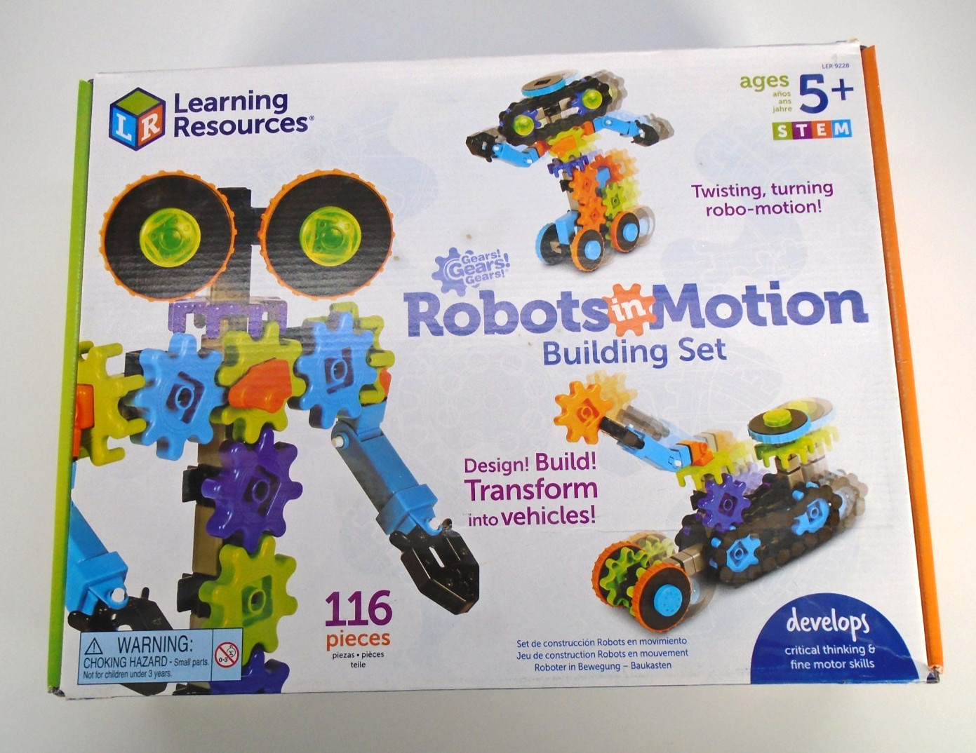 Learning Resources Gears! Robots in Motion Building Set Critical Thinking Skill