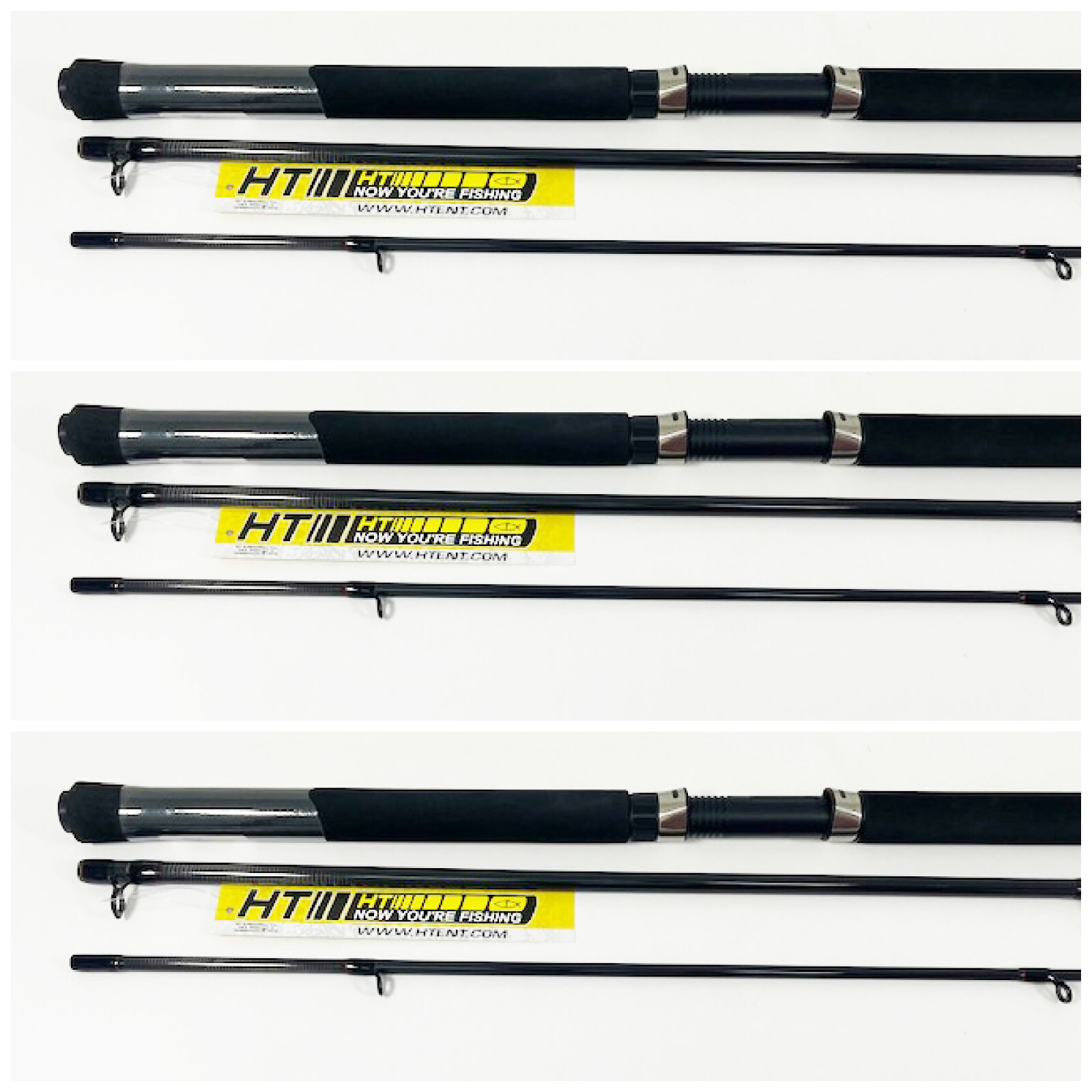 HT PANFISH SPECIAL GRAPHITE CRAPPIE ROD 14' SET OF 3 RODS, PSG143, 3 PIECE POLE