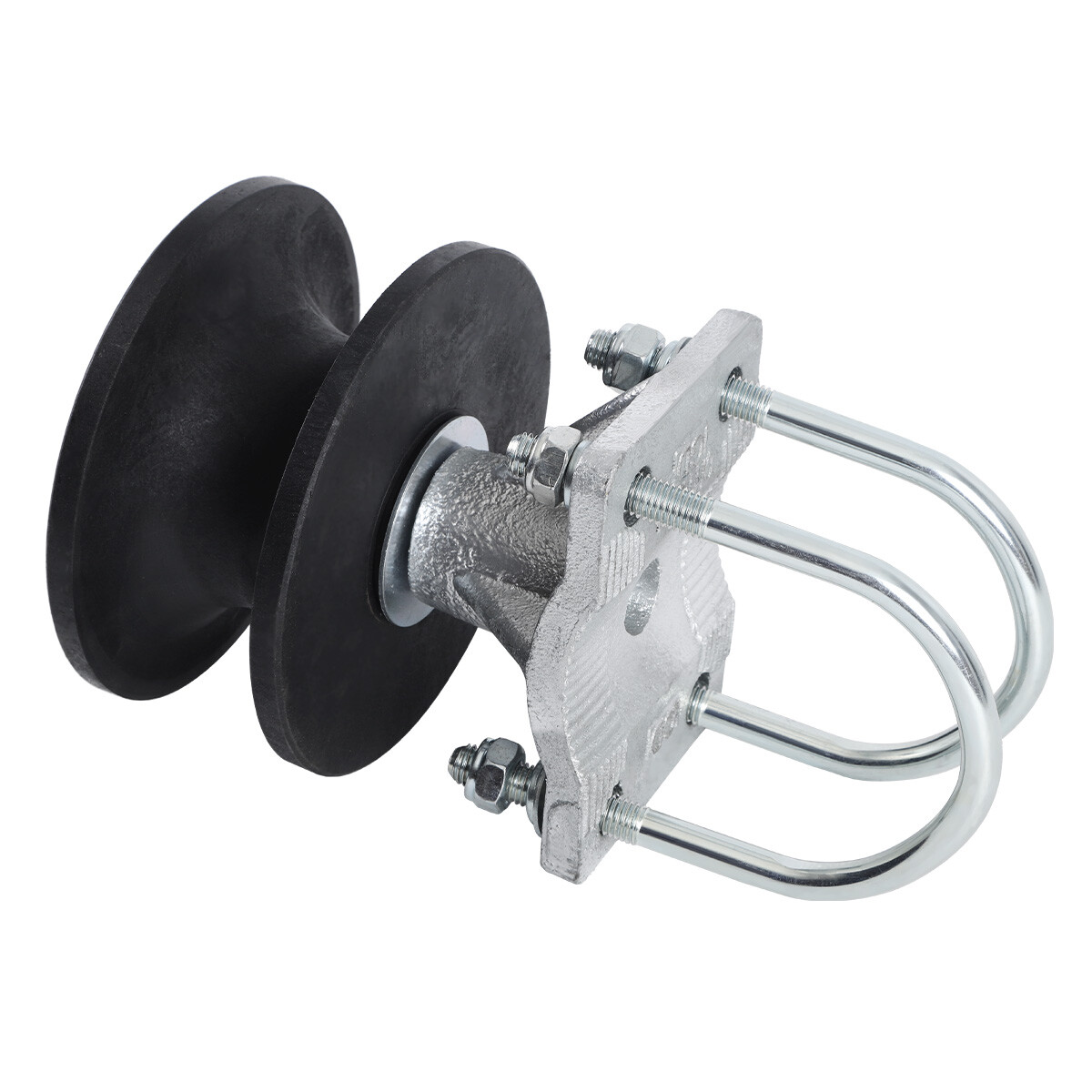 4" Round Post x 2 1/2" Round Gate Frame Nylon Cantilever Roller For Sliding Gate