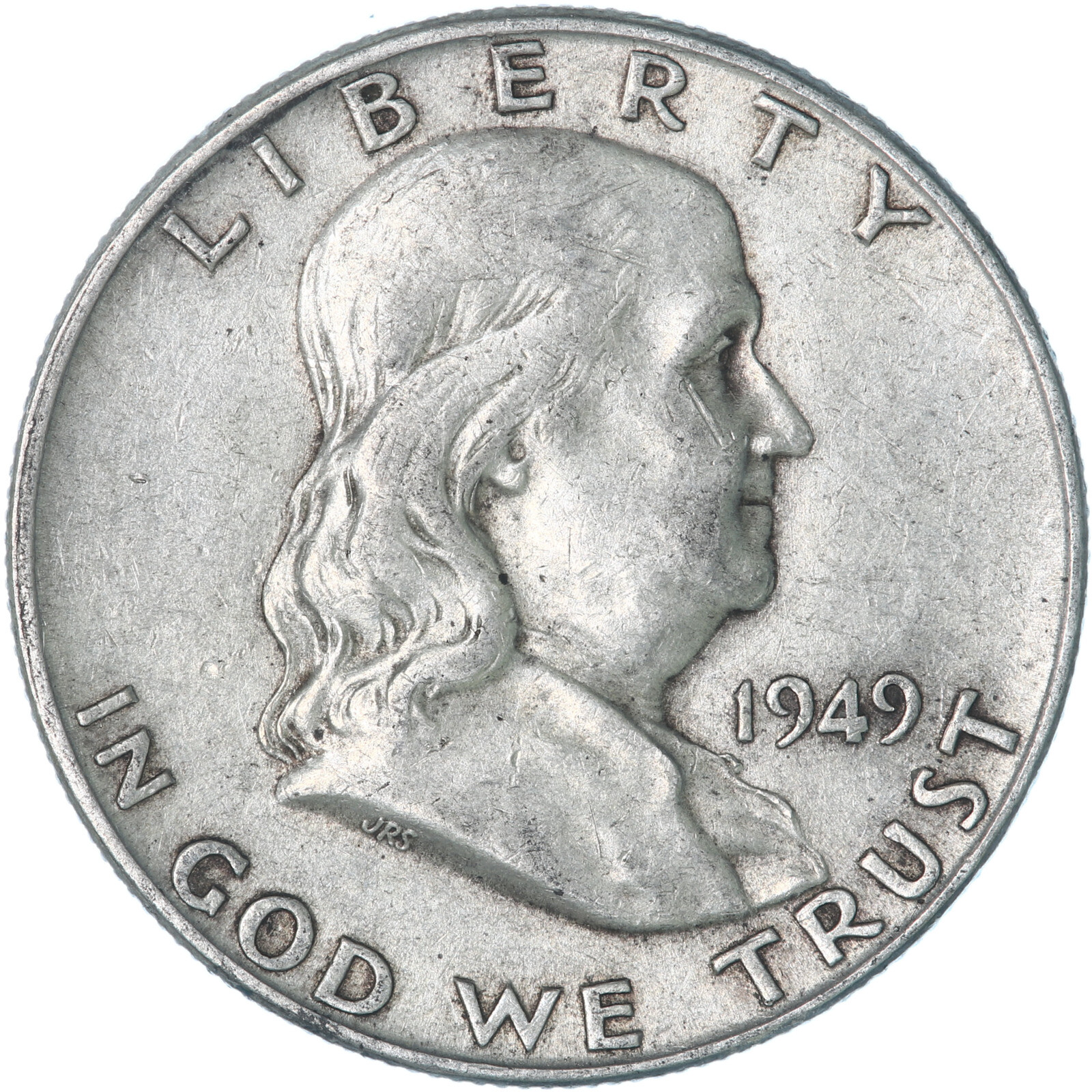 1949 D Franklin Half Dollar 90% Silver Extra Fine XF