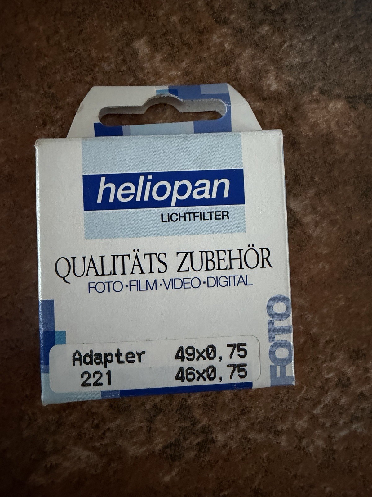 Heliopan 221 46/49 46mm to 49mm filter adapter