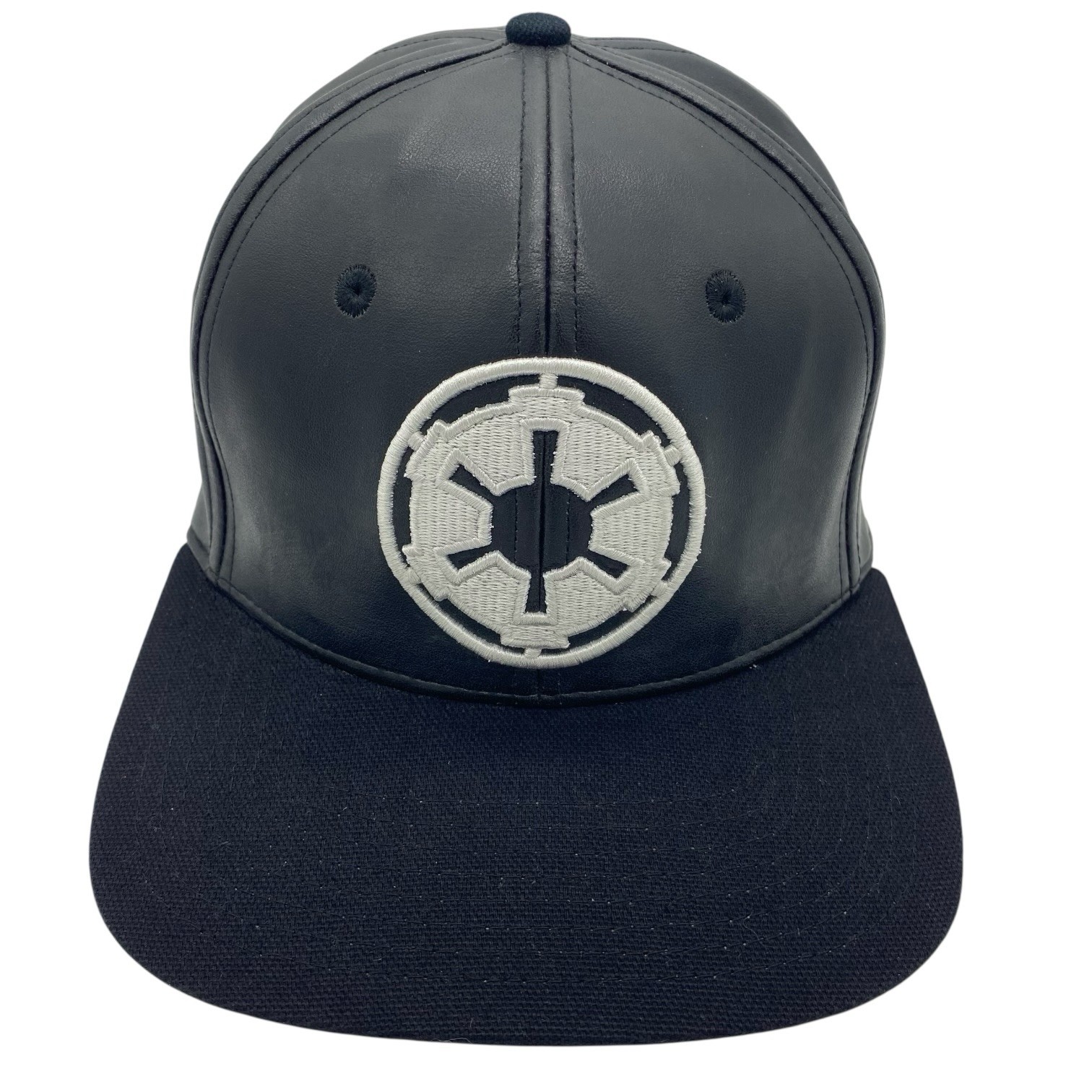 Star Wars Galactic Empire Villain Imperial Crest Faux Leather Hat Adult Black