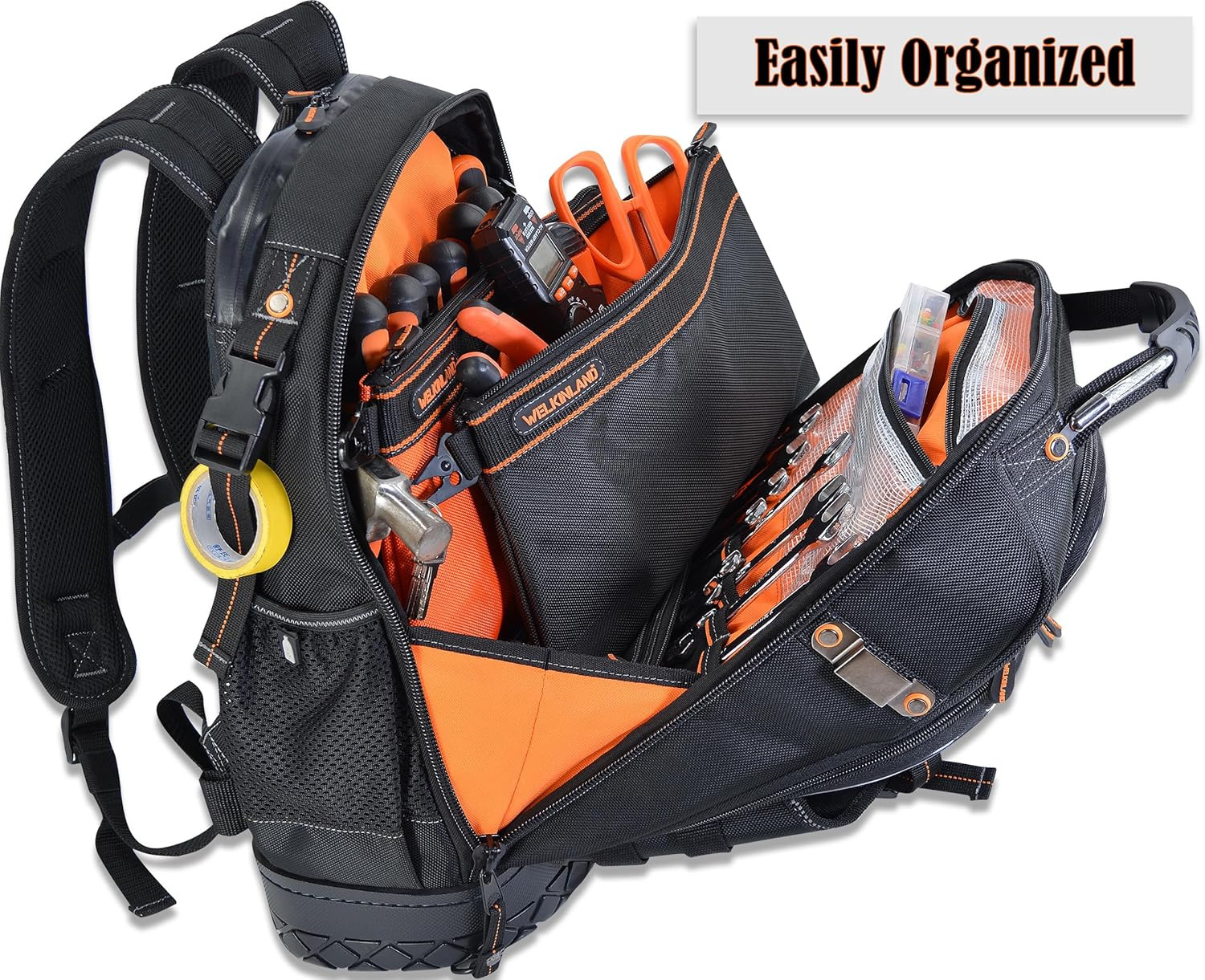 Chic Tool Backpack with 4 Pouches for Ultimate Storage and Organization