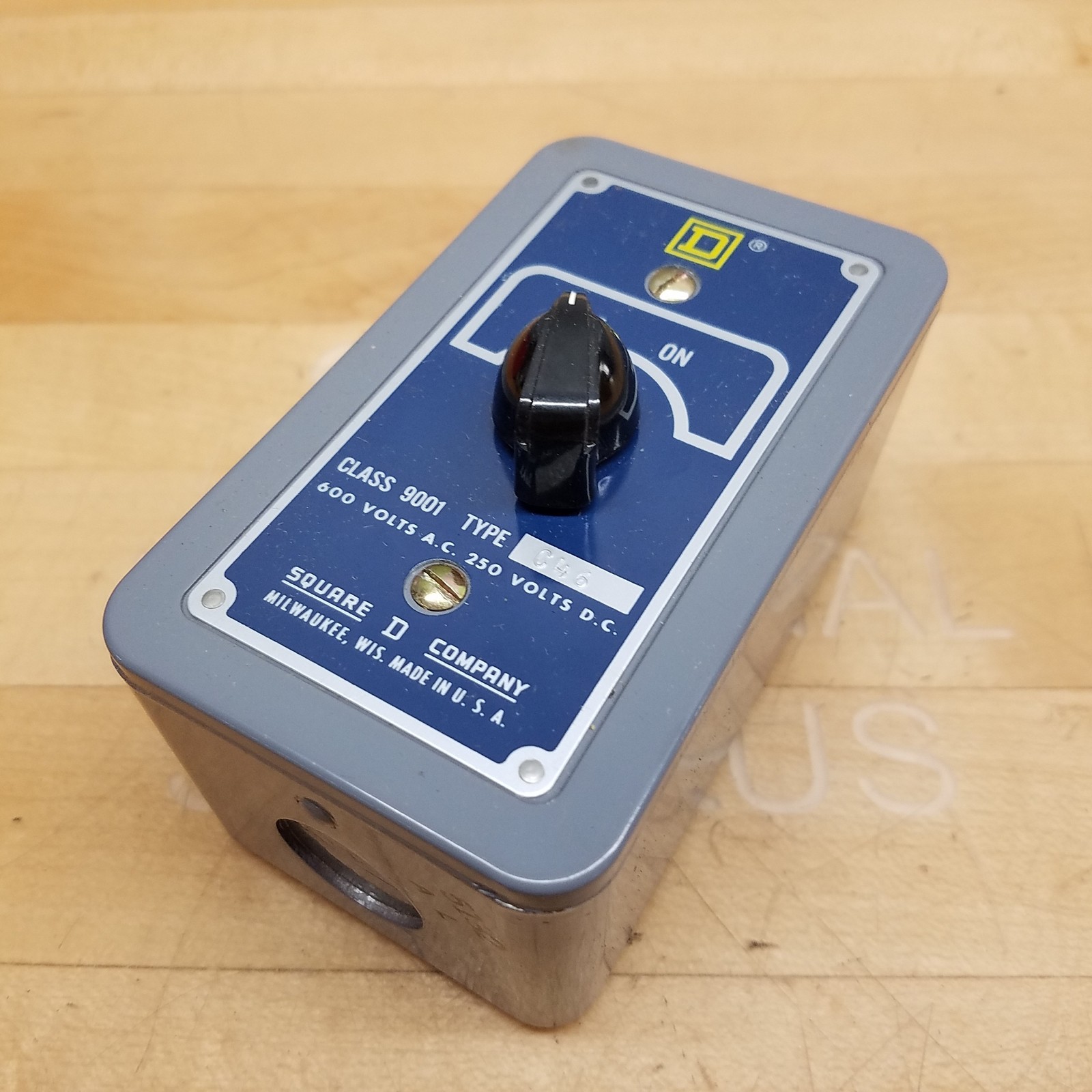 Square D 9001 C-46 Selector Switch, Type 1, 600V - NEW