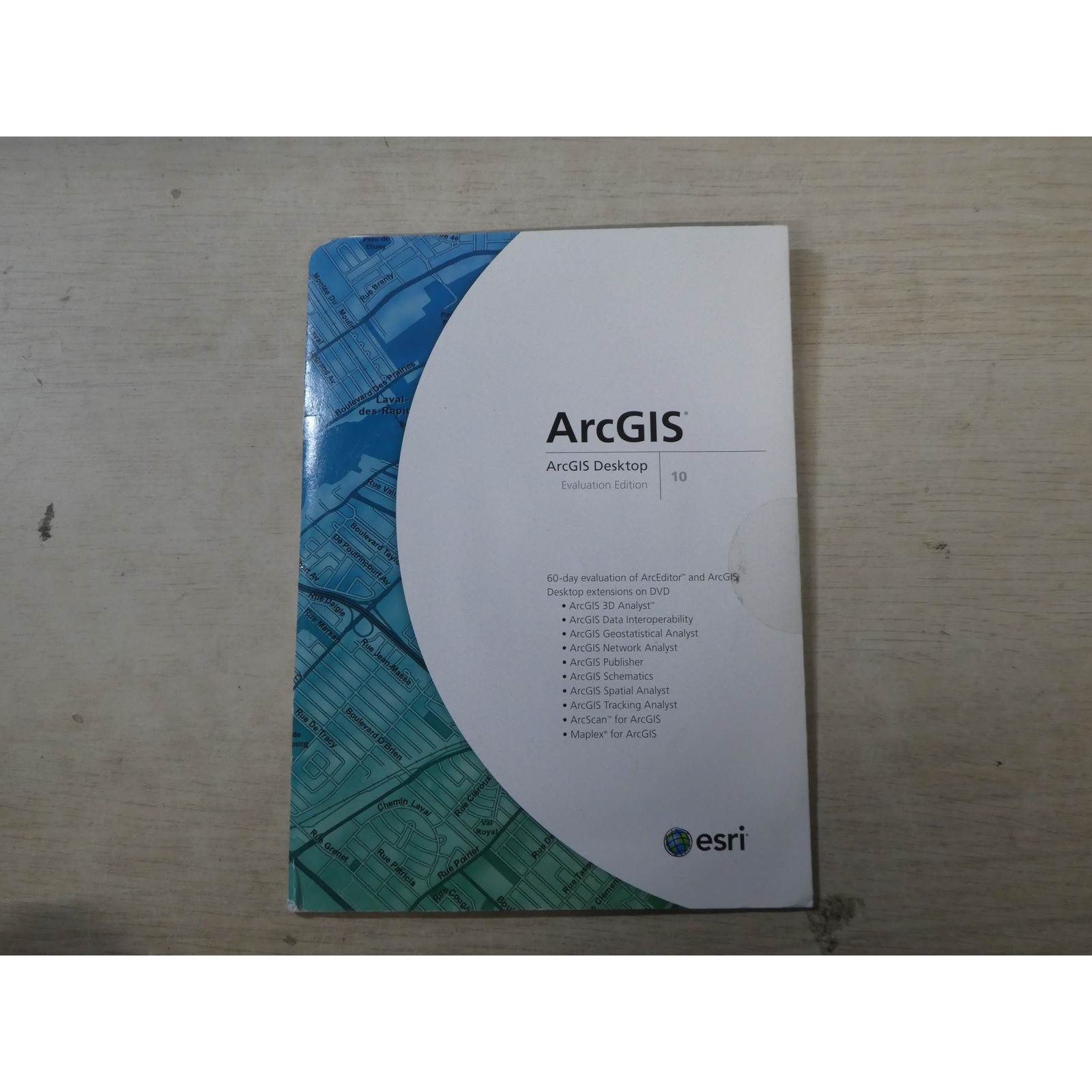 Esri ArcGIS Desktop 10 Evaluation Edition 60-Day Trial DVD Software ArcEditor