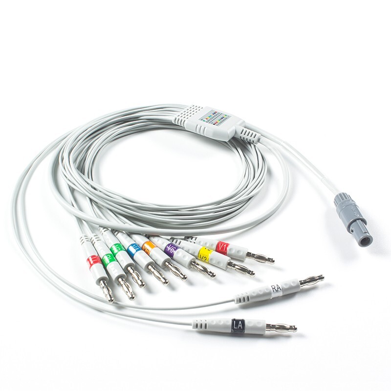 Compatible Welch Allyn SE-PRO-600 10Lead EKG Cable AHA Banana Cardioperfect