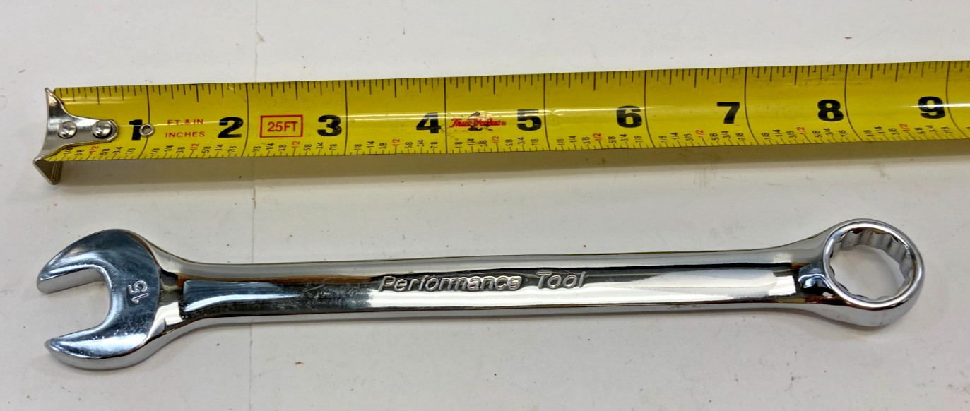 Performance Tool W30015 15mm Combination Wrench