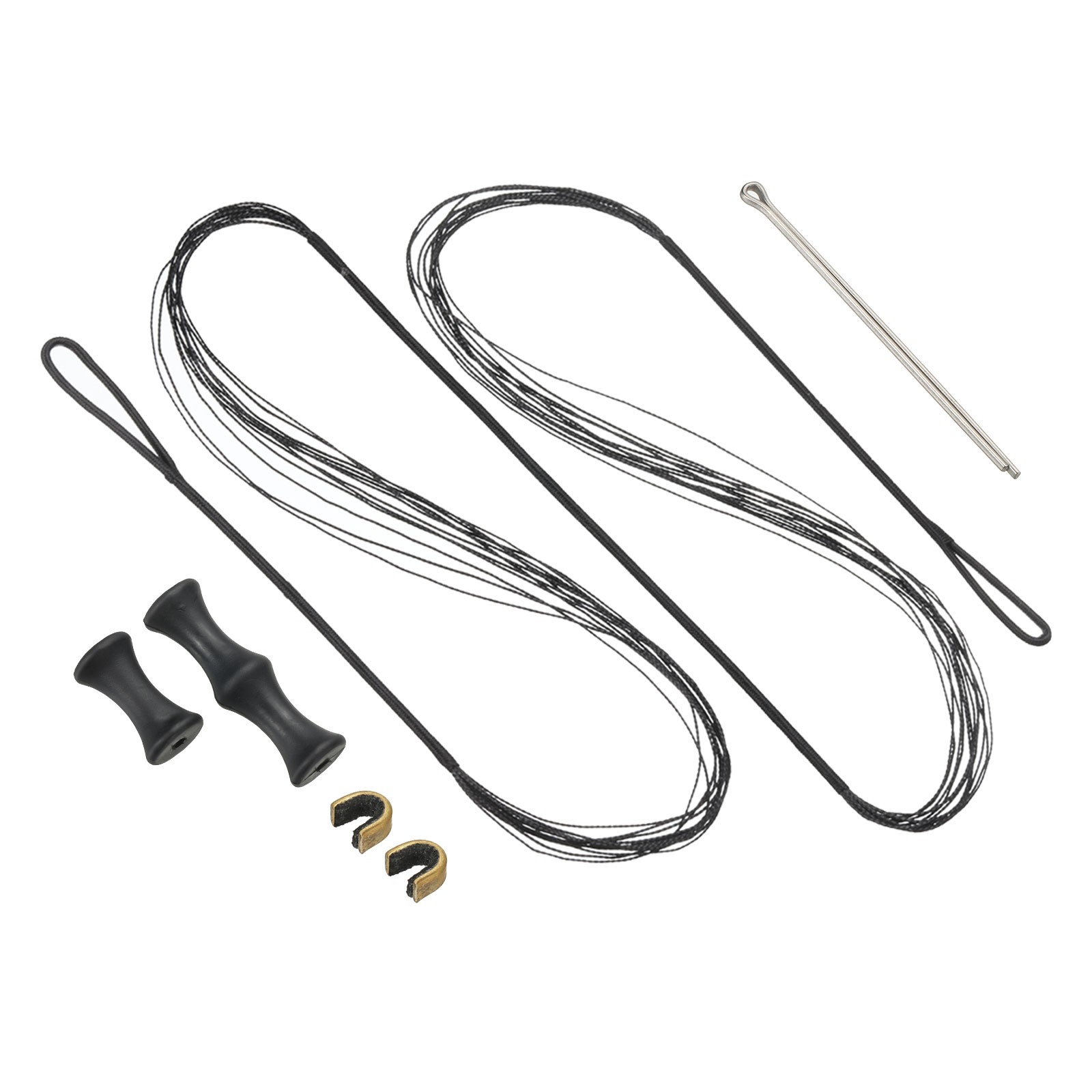 Black 44" Archery Bow String Replacement 12 Strands for Recurve Longbow
