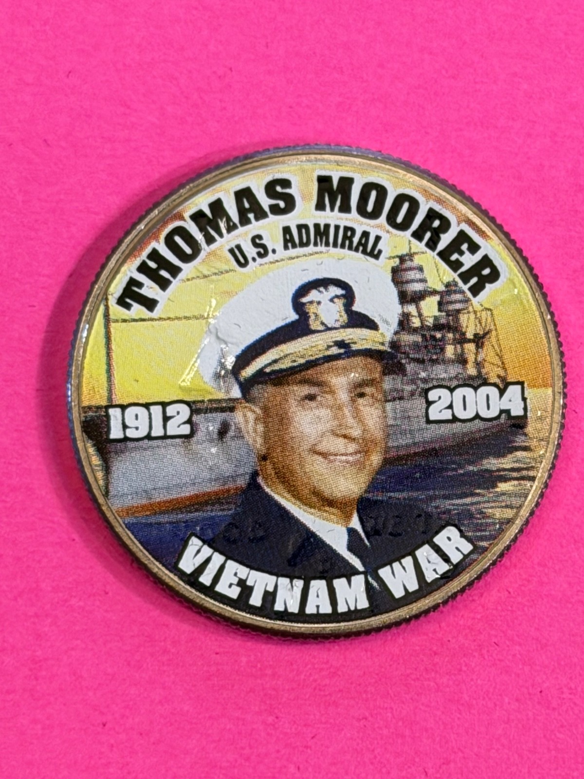 COIN KENNEDY VIETAM WAR COLORIZED FREE SHIPPING