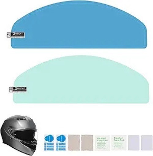 2PCS Motorcycle Helmet Visor Tint Anti Fog Film, Helmet with Visors Film Insert